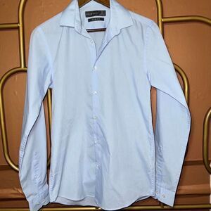 Primark Men's Blue Button Up Dress Shirt